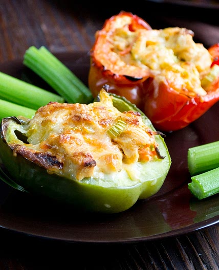 Buffalo Chicken Stuffed Peppers Recipe