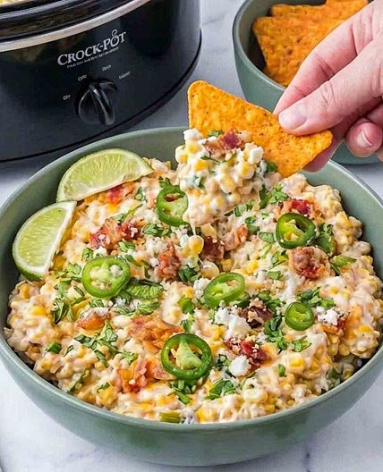 Crockpot Mexican Street Corn Dip