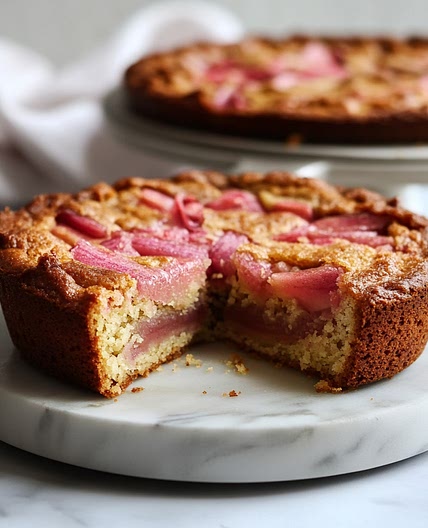 Keto Rhubarb Cake
