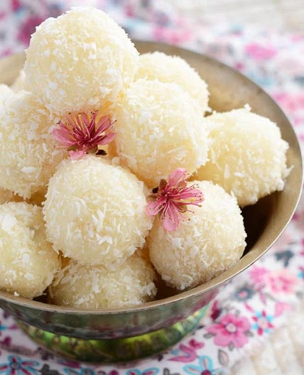 Receta de Yemas de coco para Navidad