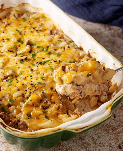 Hamburger Potato Casserole Without Canned Soup