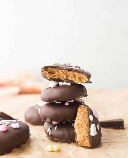 Cashew Butter Reese's Eggs (Gluten Free and Dairy Free)