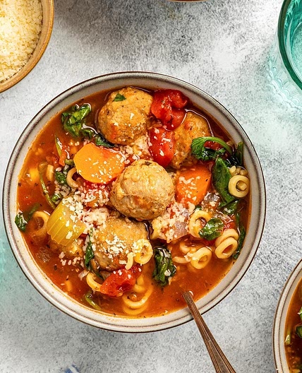 Slow-Cooker Meatball Soup