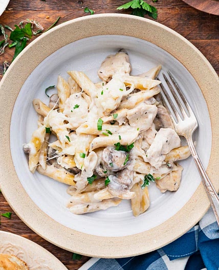 Dump-and-Bake Chicken Mushroom Casserole