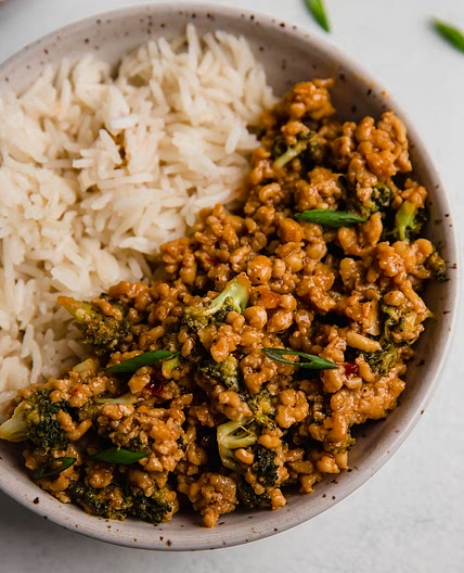 Firecracker Ground Chicken Bowls
