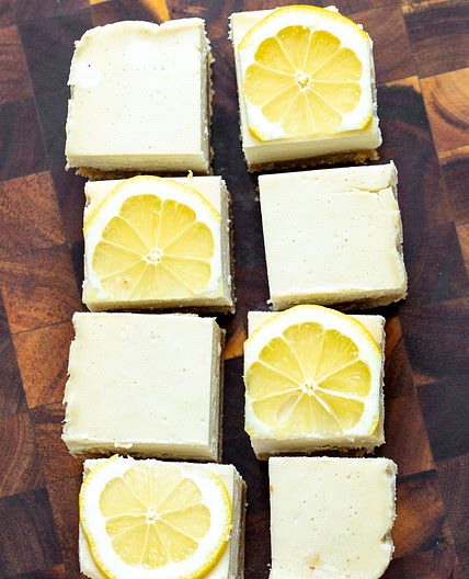Creamy Vegan Lemon Bars (Gluten-free)