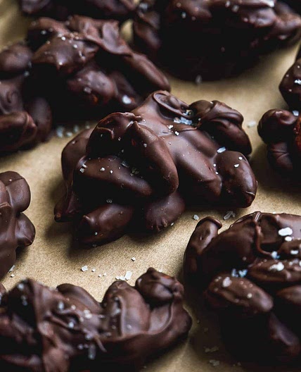 Dark Chocolate Sea Salt Almond Clusters