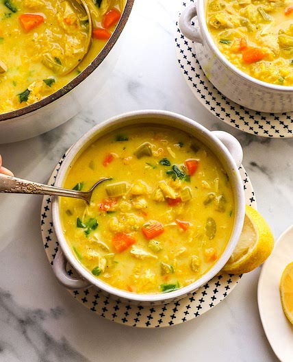 Curry Chicken Soup (Stove or Instant Pot)