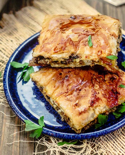 Phyllo Meat Pie (Egyptian Goulash)