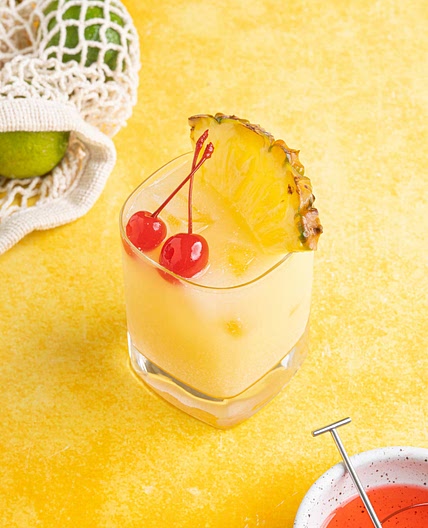 Pina Colada on the Rocks