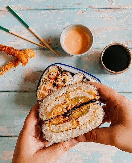 Onigirazu Rice Sandwiches - 2 ways