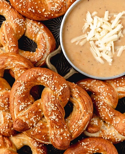 Sourdough Soft Pretzels and Beer Cheese