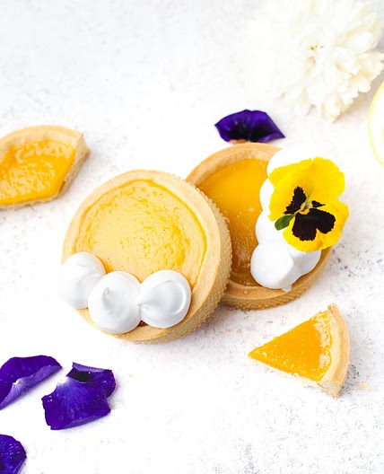 Mini Lemon Tarts with Italian Meringue