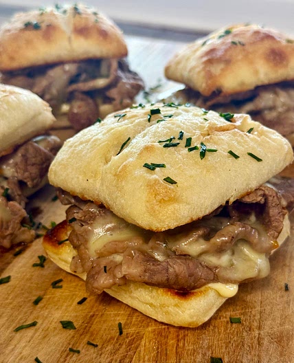 Spicy Steak Ciabatta Sandwiches