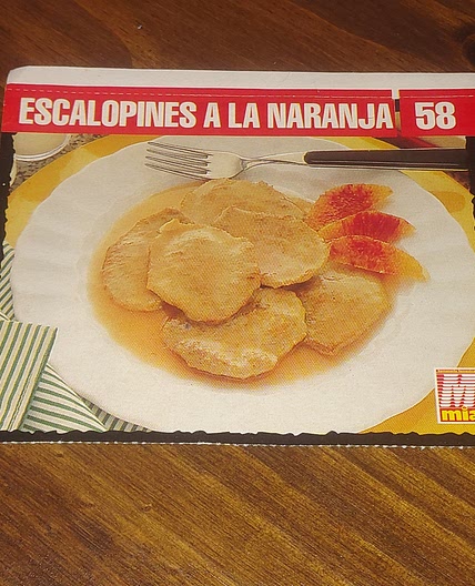 Escalopines a la naranja