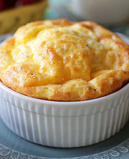 Cheesy Baked Eggs For One