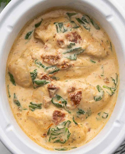 Crockpot Tuscan Chicken