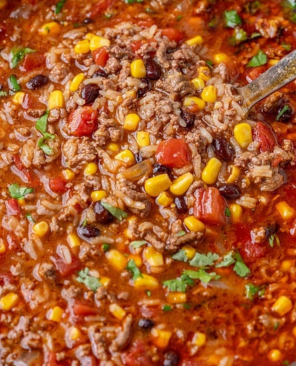 Mexican Beef and Rice Soup