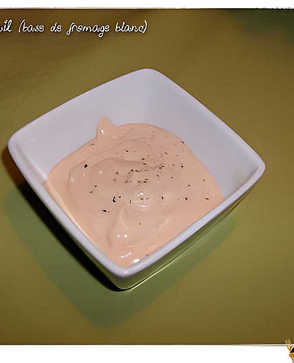 Sauce cocktail allègée (base fromage blanc)