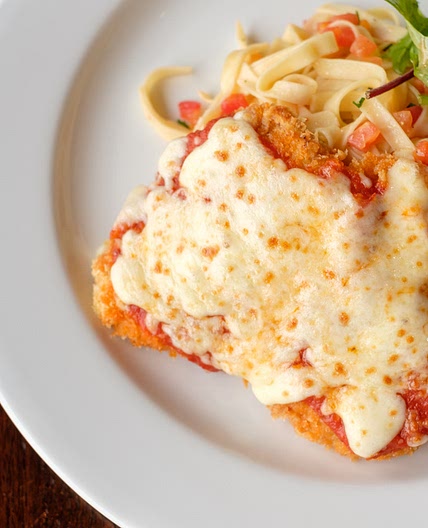 Bife à parmigiana saudável