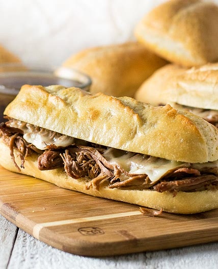 Easy Crock Pot French Dip Sandwiches