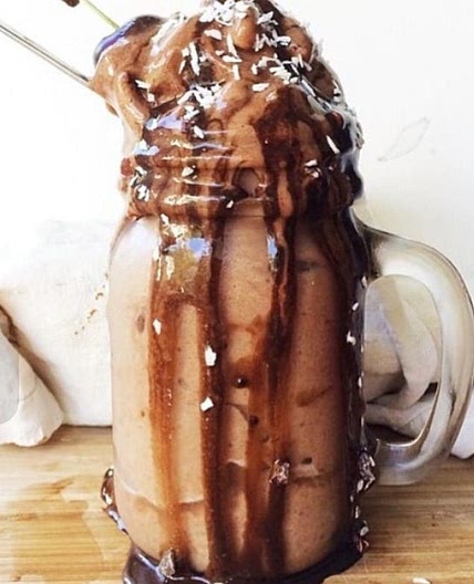 Sorvete saudável de chocolate