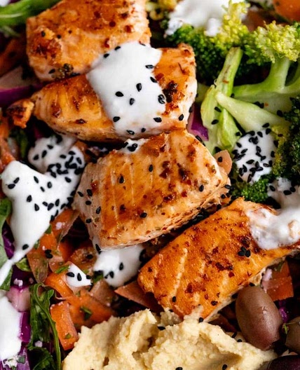 Mediterranean Salmon Bowl