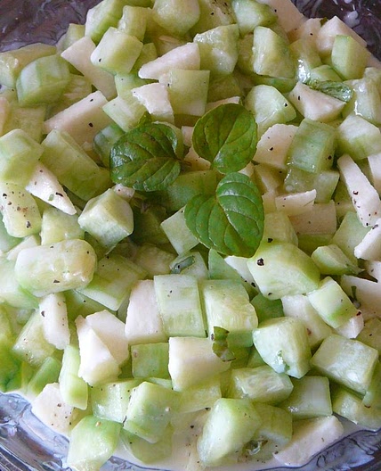 Receta de Ensalada ligera de pepino