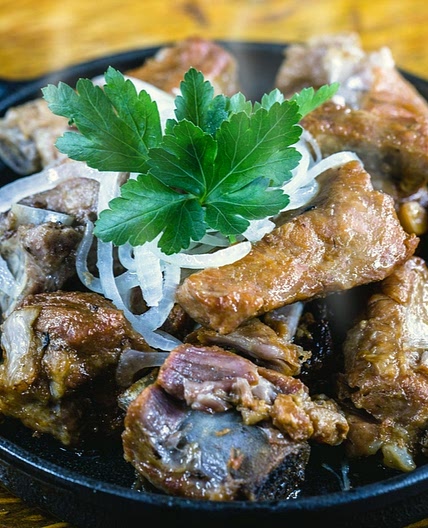 Costelinha de porco assada