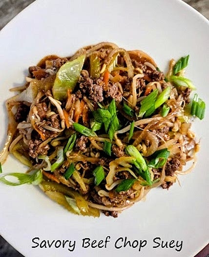 Savory Beef Chop Suey