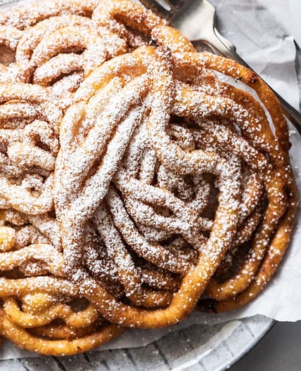 (1g net carb!) Homemade Keto Funnel Cakes