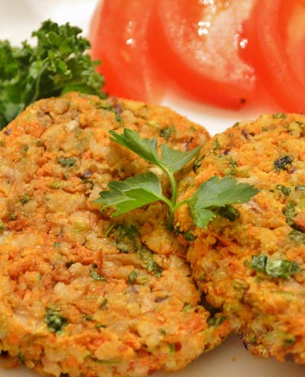 Hambúrguer de cenoura