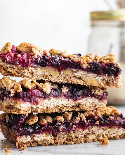 Vegan Low FODMAP Fruit Crumble Bars