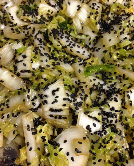 Salada de acelga à moda chinesa