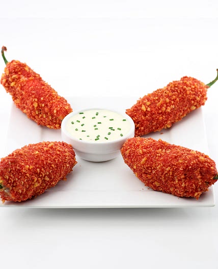 Flamin' Hot Cheetos Breaded Jalapeño Poppers Recipe