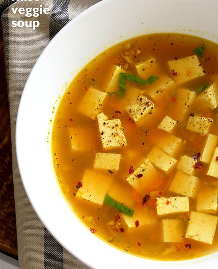 Turmeric Miso Soup With Ginger, Garlic and Tofu