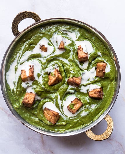 Vegan Palak Tofu Paneer