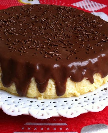 Cheesecake prático com ganache