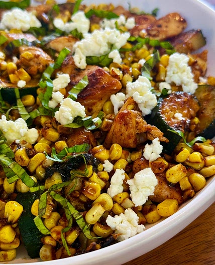 Blackstone Chicken Zucchini and Corn