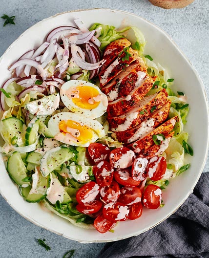 Chicken Salad with Spicy Mayo Dressing
