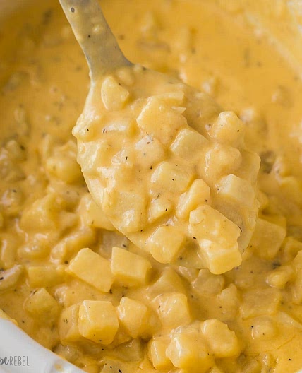 Crockpot Cheesy Potatoes