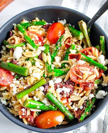 Asparagus and Bacon Orzo Salad Recipe