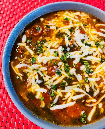 Slow Cooker Pizza Soup