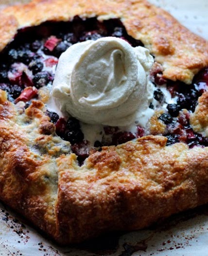 Blueberry Rhubarb Galette