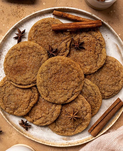 Vegan Brown Sugar Chai Cookies