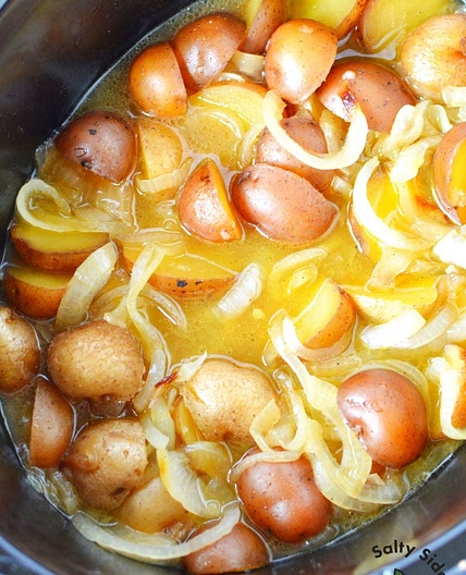 Crock Pot Potatoes and Onions
