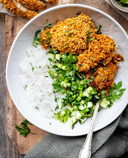 Katsu Cornflake Chicken (5 ingredients only!)