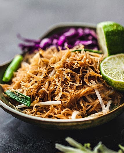 Pad Mee, Vermicelli Thai Rice Noodles