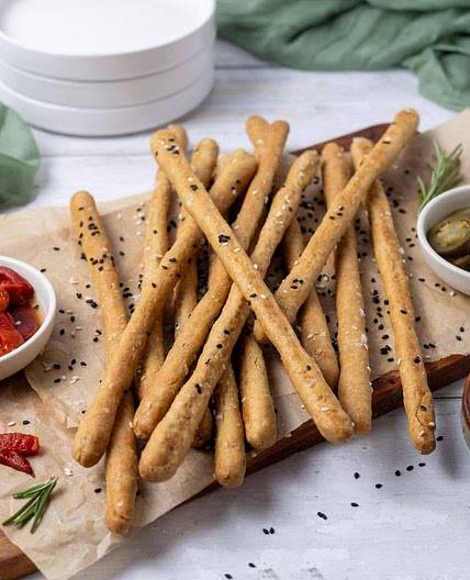 Crunchy Sourdough Breadsticks [Sourdough Grissini]