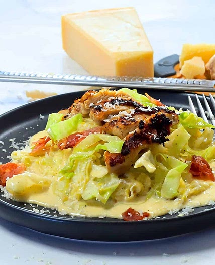 Low Carb Cabbage Alfredo